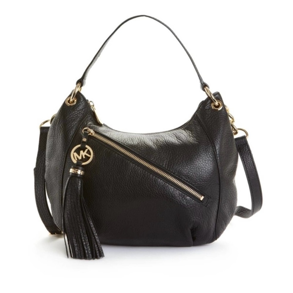 Michael Kors Charm Tassel Convertible Handbag Pebble Leather crossbody Bag
